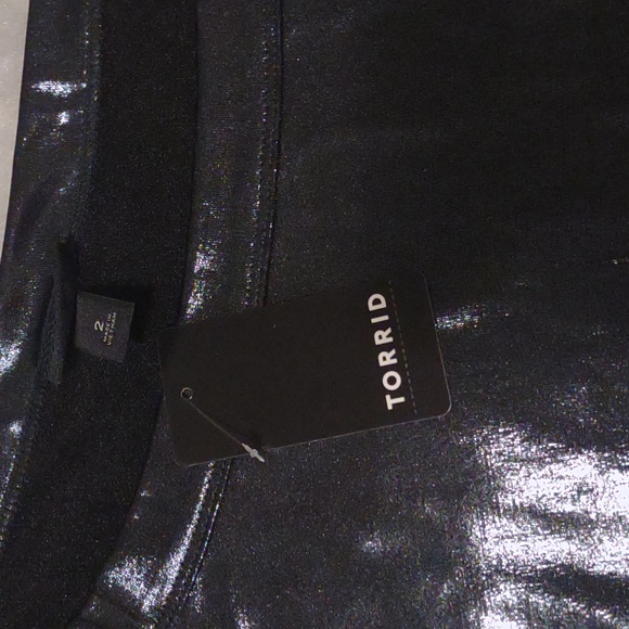 NWT Torrid | Liquid Black Blouse - Picture 7 of 10